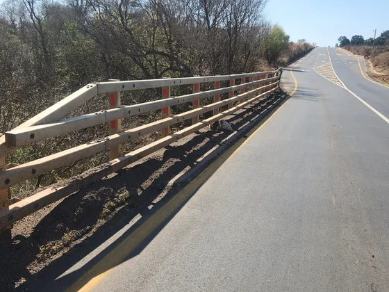 Road restraint site photograph