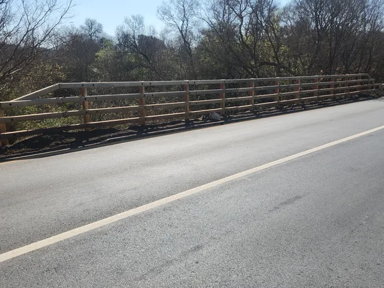 Road restraint site photograph