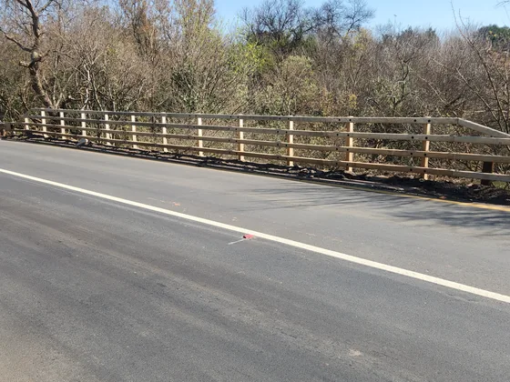 Road restraint site photograph