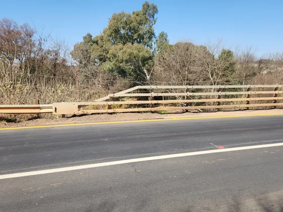 Road restraint site photograph