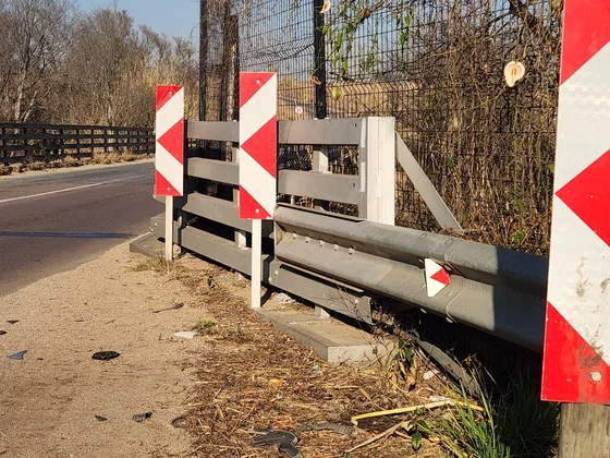 Road restraint site photograph